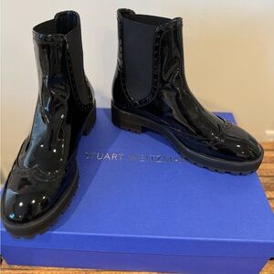NEW IN BOX Stuart Weitzman Chelsea Boot Patent Leather -8.5